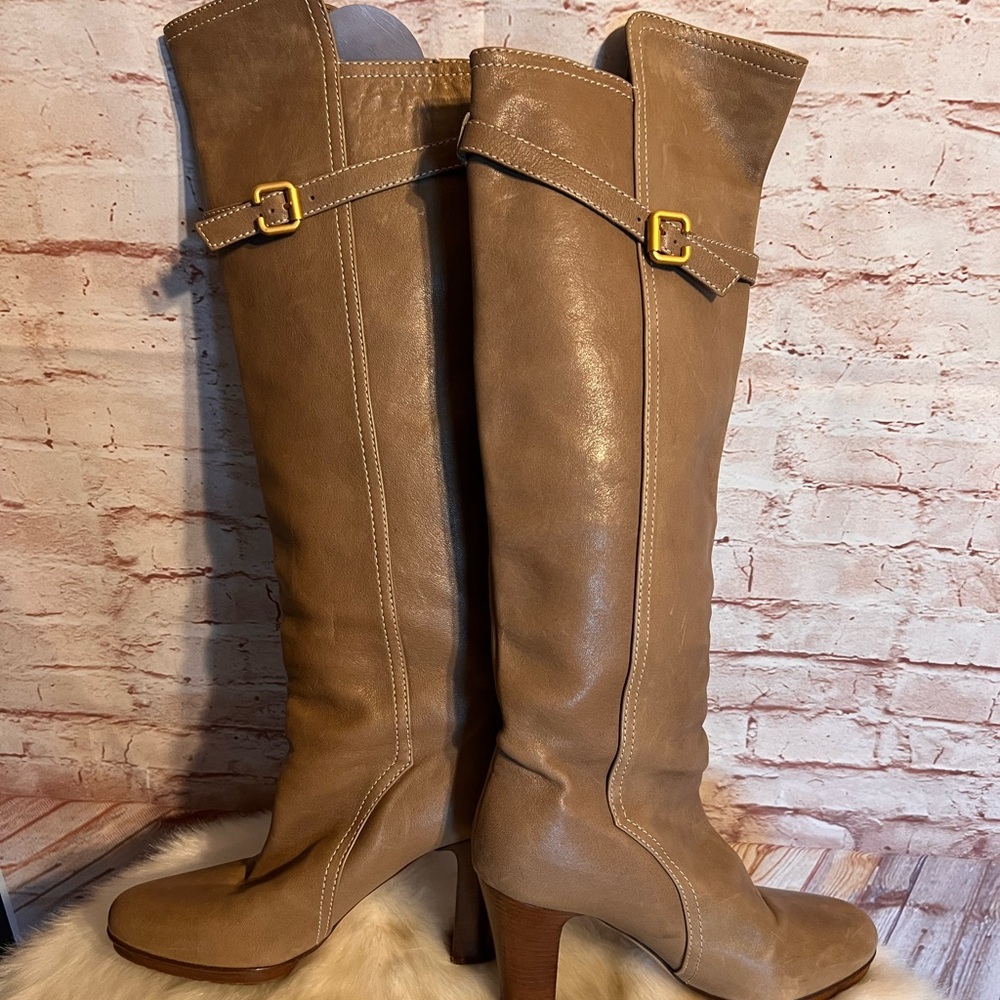 Chloe made in Italy tall leather boots size 7